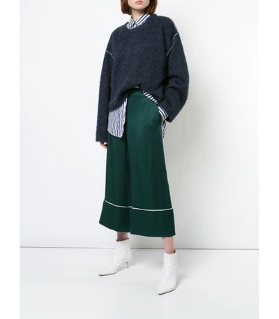 Shop Monse High Waisted Culottes In Green