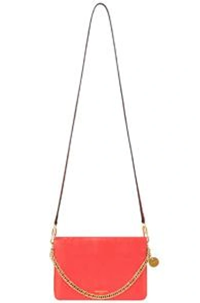 Shop Givenchy Leather Crossbody Bag In Poppy Red & Sand