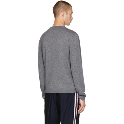 Shop Gucci Grey All Over Embroidery Sweater In 1113 Grey
