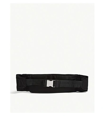 Shop Prada Logo Nylon Belt Bag In Black