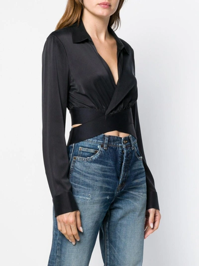 Shop Alexander Wang T Silk Wrap Blouse