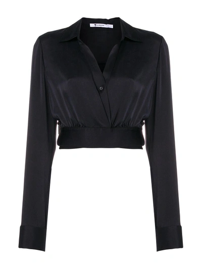 Shop Alexander Wang T Silk Wrap Blouse