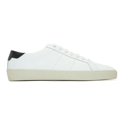 Shop Saint Laurent White Court Classic Sneakers In 9061 Whit