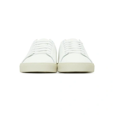 Shop Saint Laurent White Court Classic Sneakers In 9061 Whit