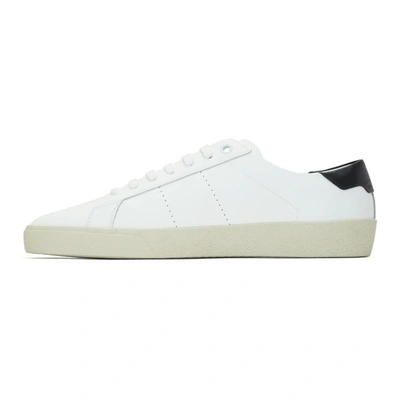 Shop Saint Laurent White Court Classic Sneakers In 9061 Whit