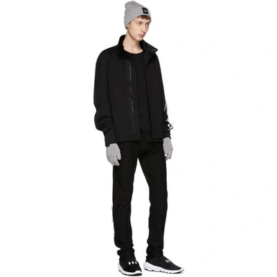 Shop Y-3 Black 3-stripe Track Jacket In Blackcorwht