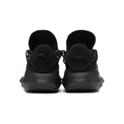 Shop Y-3 Black Kusari Sneakers In Black/black
