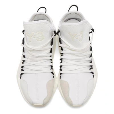 Shop Y-3 White Kusari Sneakers