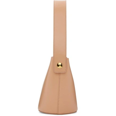 Shop Sophie Hulme Pink Nano The Swing Bag In Peach Bloss