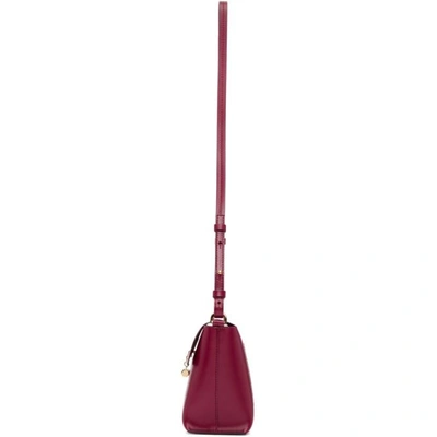 Shop Sophie Hulme Red The Pinch Crossbody Bag In Raspberry
