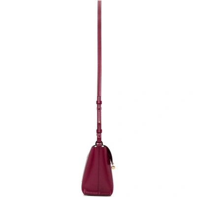 Shop Sophie Hulme Red The Pinch Crossbody Bag In Raspberry