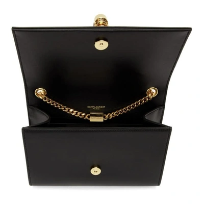 Shop Saint Laurent Black Small Kate Chain Bag In 1000 Black