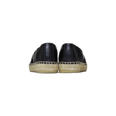 Shop Saint Laurent Black Monogramme Espadrilles