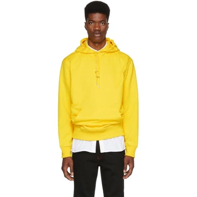 Shop Helmut Lang Yellow New York Taxi Hoodie In Yellow.k00