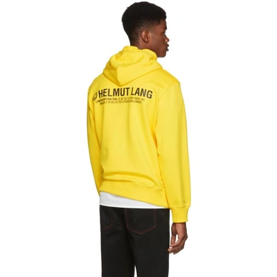 Shop Helmut Lang Yellow New York Taxi Hoodie In Yellow.k00