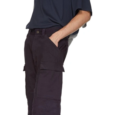 Shop Y/project Navy Multi-cuff Trousers In Navy F99