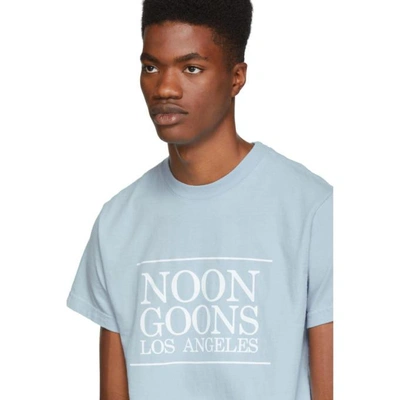 NOON GOONS 蓝色““ LOS ANGELES” 洛杉矶印花T 恤