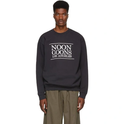Shop Noon Goons Black Los Angeles Sweatshirt