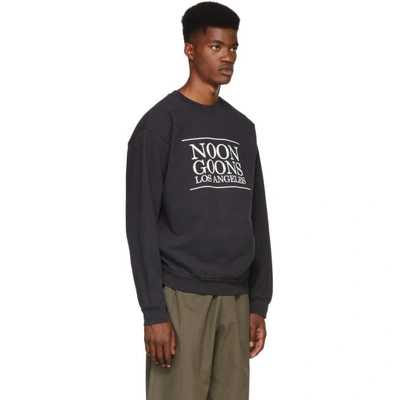 Shop Noon Goons Black Los Angeles Sweatshirt