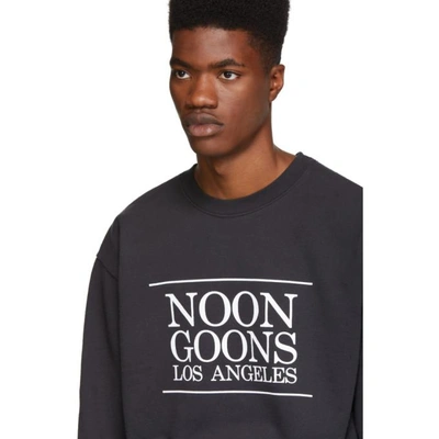 Shop Noon Goons Black Los Angeles Sweatshirt