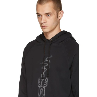 Shop Saint Laurent Black Gun Hoodie In 1049wshblk