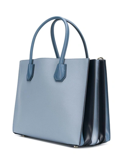 Shop Michael Kors Top Handles Tote Bag In Blue