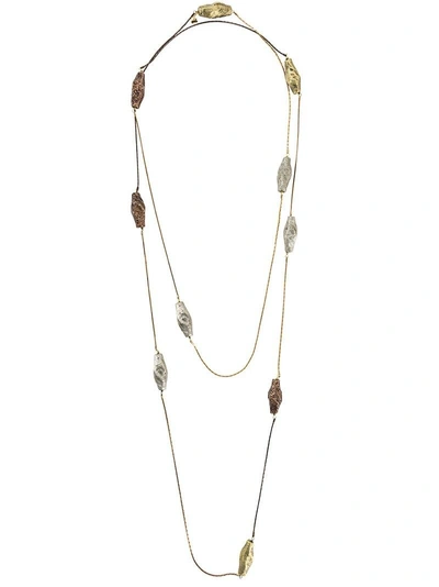 Shop Rosantica 'deg' Necklace - Metallic