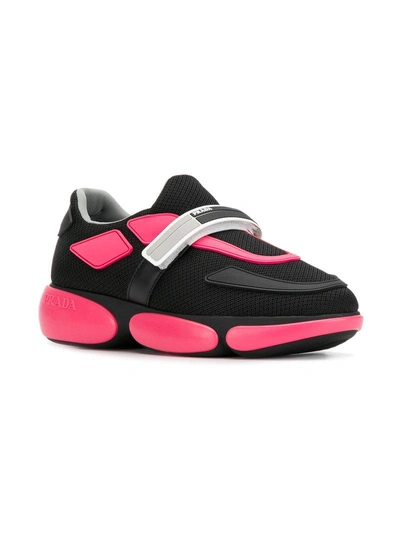 Shop Prada Cloudbust Sneakers - Black