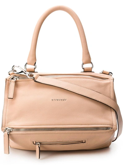 Shop Givenchy Medium Pandora Bag In Neutrals