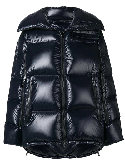 Shop Calvin Klein 205w39nyc Patent Puffer Jacket - Blue