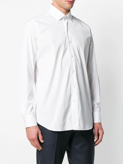Shop Bagutta Button Down Shirt - White