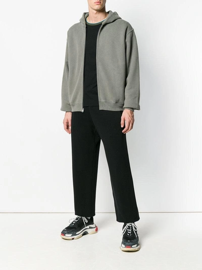 YEEZY YEEZY SEASON 6 ZIP-UP HOODIE - GREY 