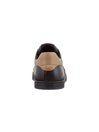 Shop Fendi Ff Logo Low In Black