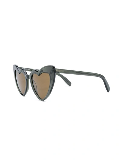 Saint Laurent Eyewear Heart-shaped Sunglasses - Green