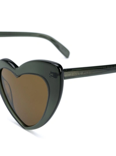 Saint Laurent Eyewear Heart-shaped Sunglasses - Green