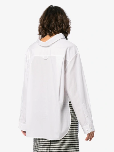 Shop Balenciaga Long Sleeve Shirt In White