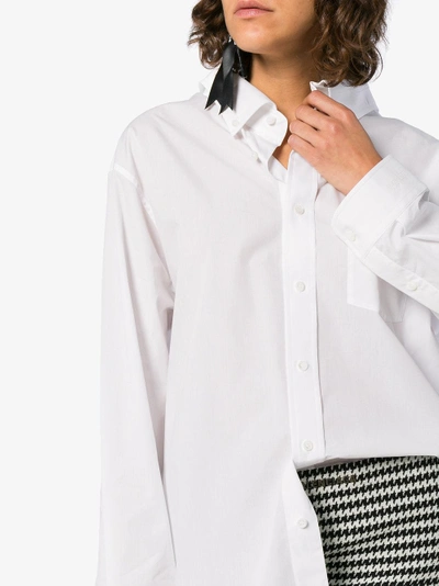 Shop Balenciaga Long Sleeve Shirt In White