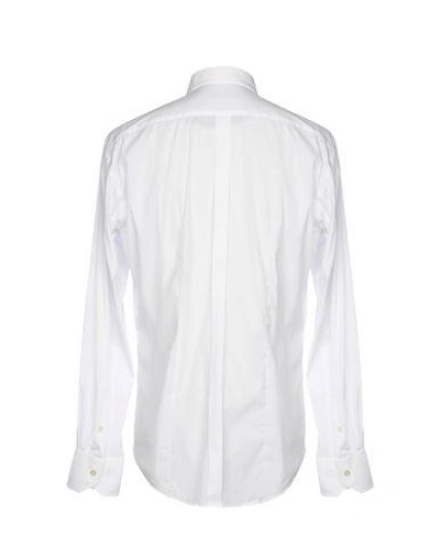 Shop Brian Dales Man Shirt White Size 17 Cotton, Polyamide, Elastane