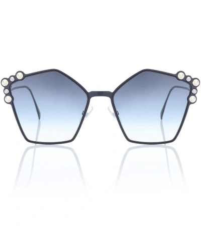 Shop Fendi Can Eye Sunglasses In Blue