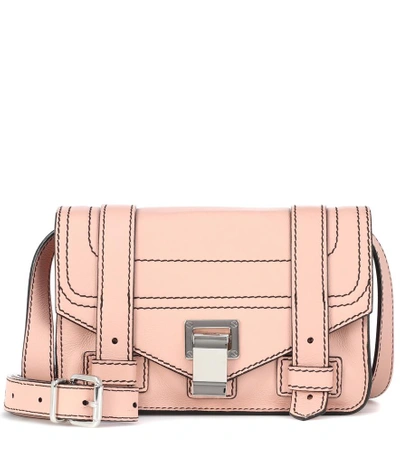 Shop Proenza Schouler Ps1+ Mini Leather Shoulder Bag In Pink