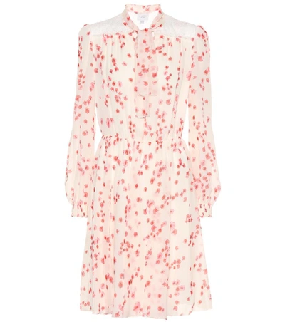 Shop Giambattista Valli Floral-printed Silk Dress In Pink