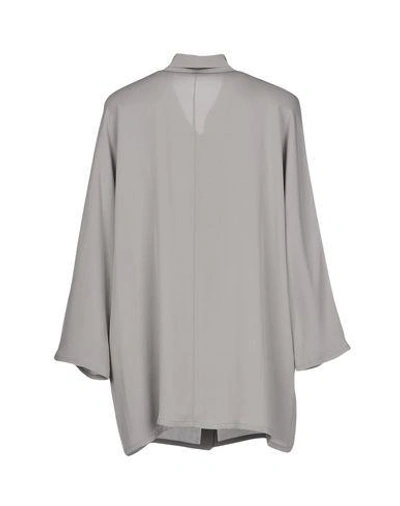 Shop Fabiana Filippi Shirts & Blouses With Bow In Grey