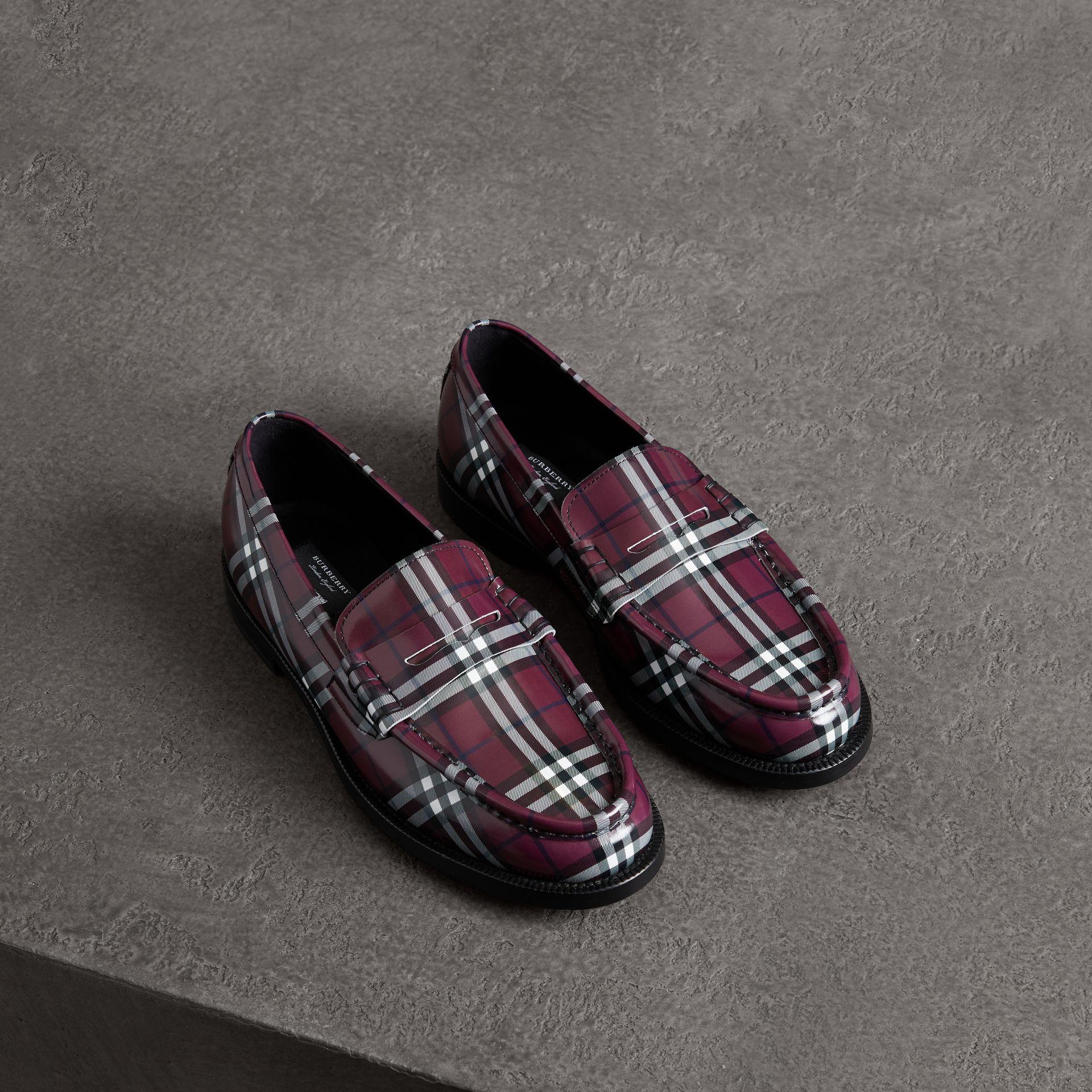 burberry plaid loafers
