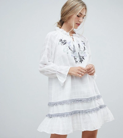 Shop Stevie May Exclusive Benita Embroidered Mini Dress-white