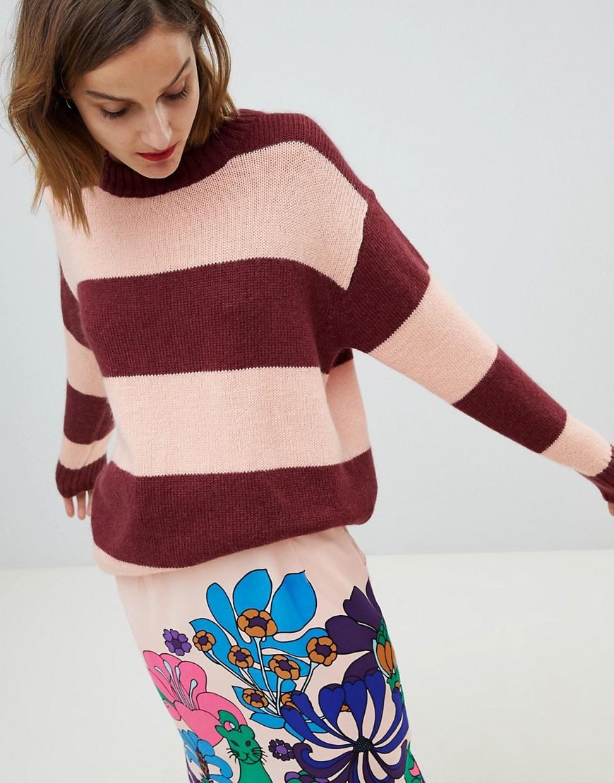 Essentiel Antwerp Striped Knitted Sweater - Multi | ModeSens