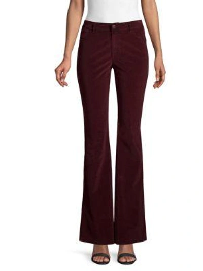 Shop Lafayette 148 Mercer Corduroy Pants In Vino