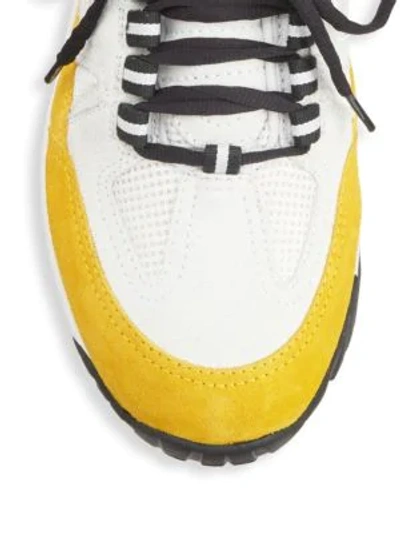 Shop Maison Margiela Security Sneakers In Gold White