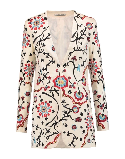 Shop Alice And Olivia Coat In Ivory