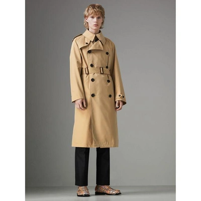 Shop Burberry Gosha X  Reconstructed Trench Coat In Honey