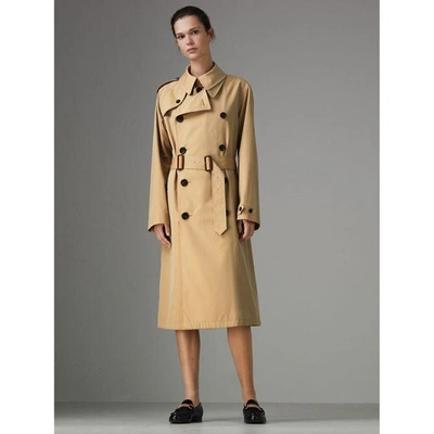 Shop Burberry Gosha X  Reconstructed Trench Coat In Honey